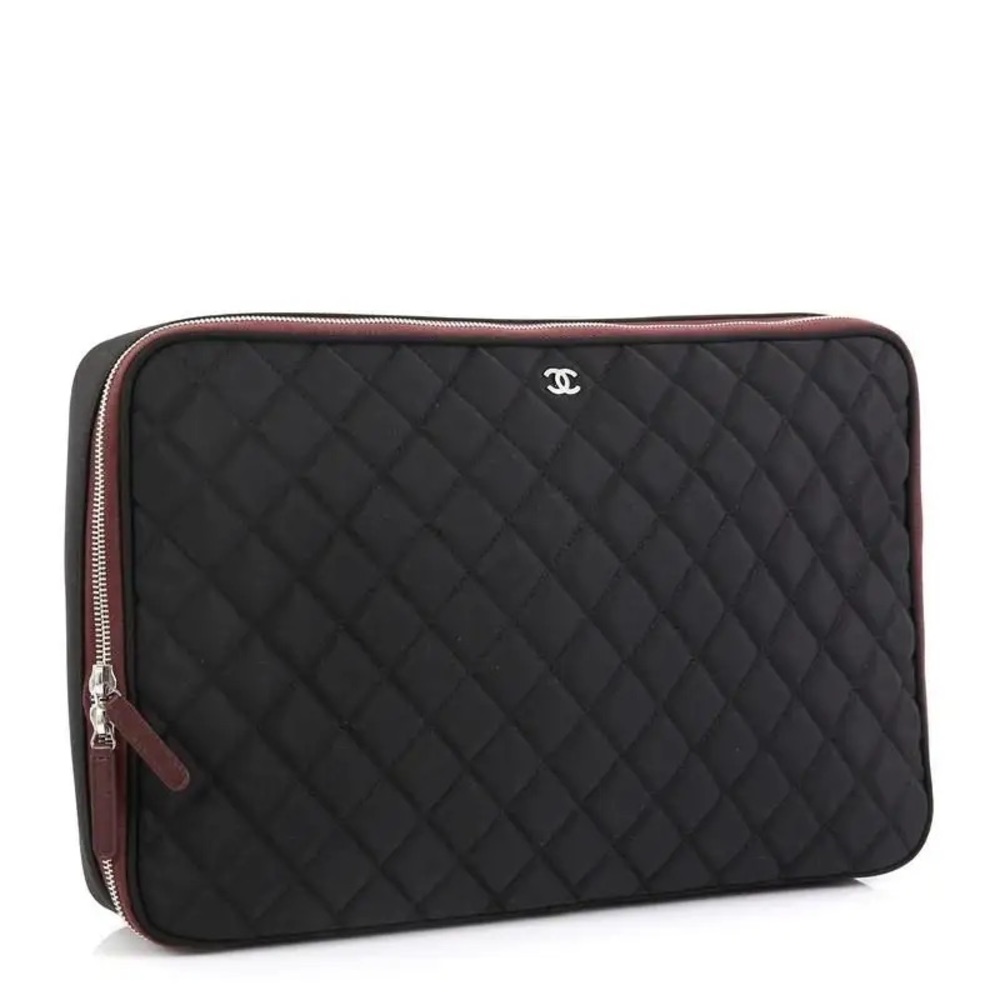 CHANEL Laptop Sleeve Quilted Nylon
